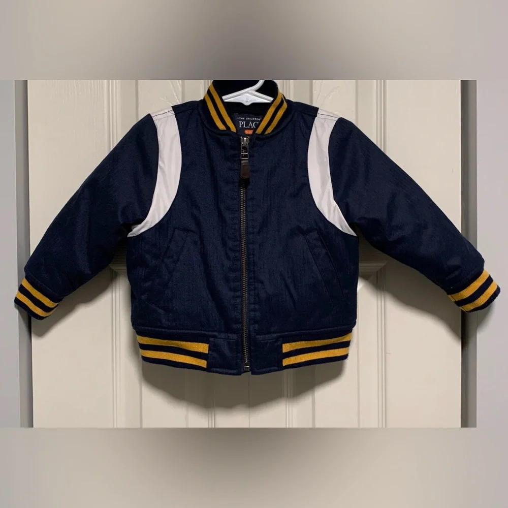 The Children’s Place Boys Varsity Jacket/ Coat size 18-24 Months